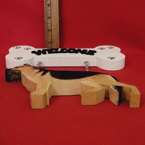 Wendy Country Critters Welcome Dog Sign German Shepherd - Picture 9 of 11